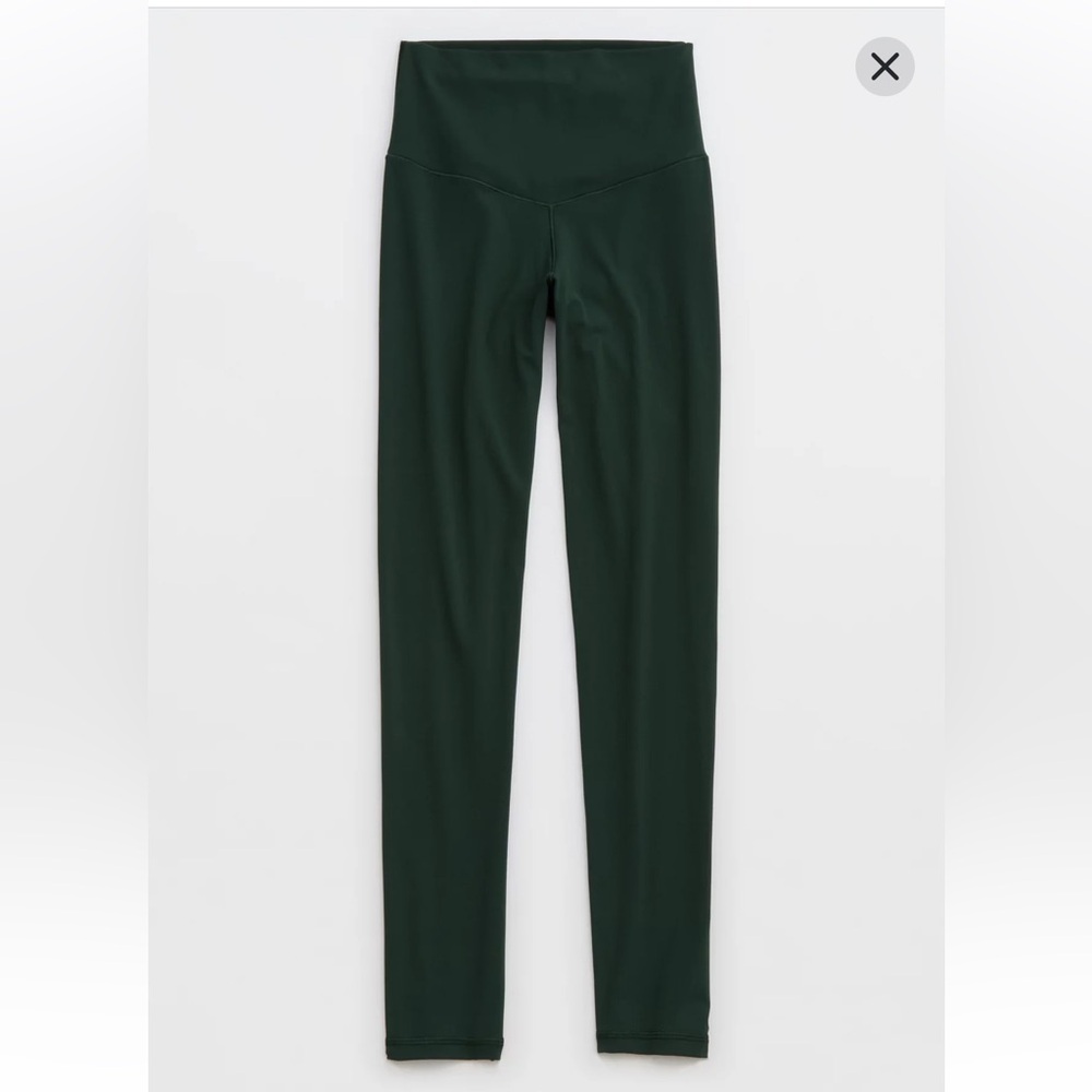 aerie Olive Green High-Rise Full-Length Leggings